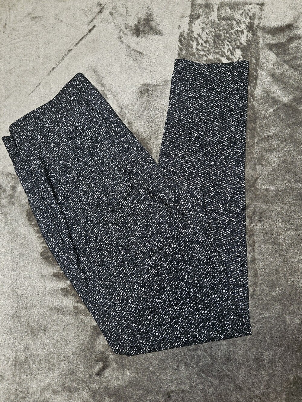 Theory Adbelle K Tweed Twill Speckled Leggings Workwear Office Travel M Chic